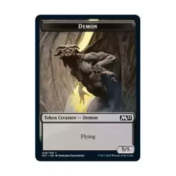 CCG Жетон демона (T), MTG - Core Set 2021