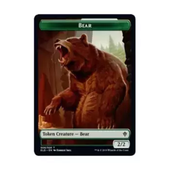 CCG Жетон Медведя (T), MTG - Throne of Eldraine