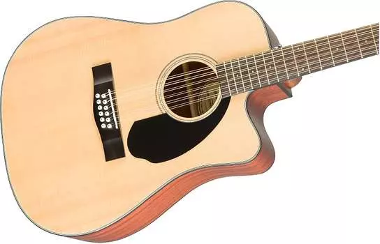 CD-60SCE Dreadnought, 12-струнный, накладка на гриф из орехового дерева, натуральный цвет Fender 0970193021
