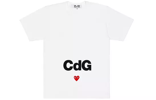 CDG Play Футболка Comme Des Garcons Play Белая