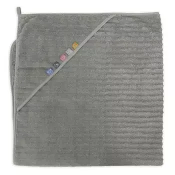 Ceba Baby Basic детское полотенце 100x100 см Grey Wave Line, 1 шт.