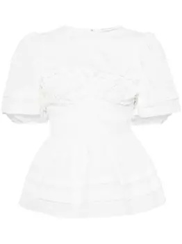 Cecilie Bahnsen блузка Onessa, белый