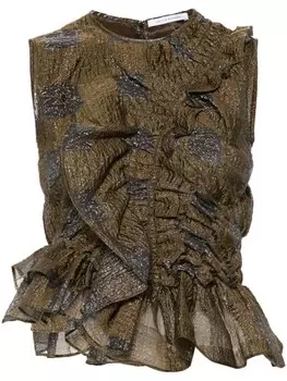 Cecilie Bahnsen гео топ, коричневый