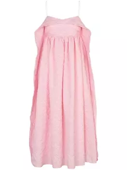 Cecilie Bahnsen стеганое платье Susa, розовый