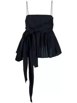 Cecilie Bahnsen топ с завязками, синий