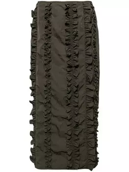 Cecilie Bahnsen юбка Ocean, зеленый