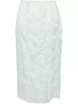 Cecilie Bahnsen юбка Ocean, зеленый