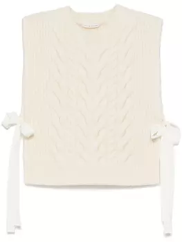 Cecilie Bahnsen жилет Aly, белый