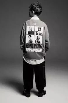 Цельная футболка ZARA, зеленый