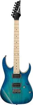 Цельнокорпусная электрогитара Ibanez RG421AHMBMT серии RG, Blue Moon Burst