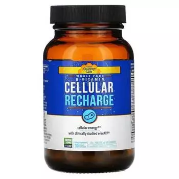 Цельнопищевой витамин B Country Life, 30 капсул