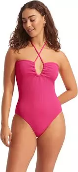 Цельный бандо Sea Dive Seafolly, цвет Fuchsia Rose