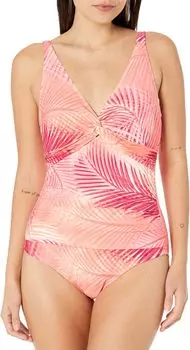 Цельный бюстгальтер на косточках Shadow Fern Willow BEACH HOUSE, цвет Sun Coral