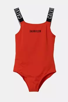 Цельный детский купальник Calvin Klein Jeans, красный