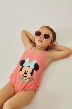 Цельный детский купальник на молнии Zippy, оранжевый