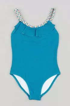 Цельный детский купальник на молнии Zippy, синий