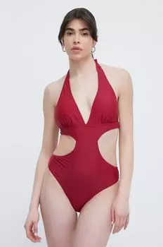 Цельный купальник Answear Lab, бордовый