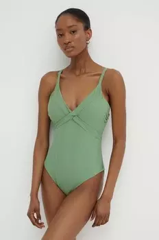 Цельный купальник Answear Lab, зеленый