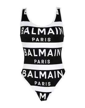 Цельный купальник Balmain, черный