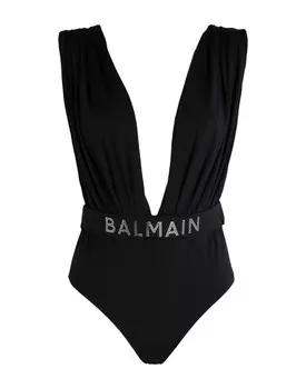Цельный купальник Balmain, черный
