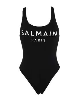 Цельный купальник Balmain, черный