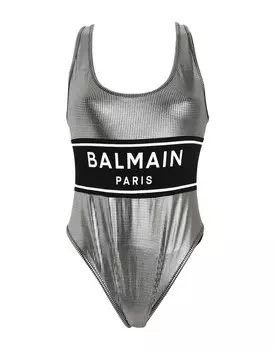 Цельный купальник Balmain, серебро