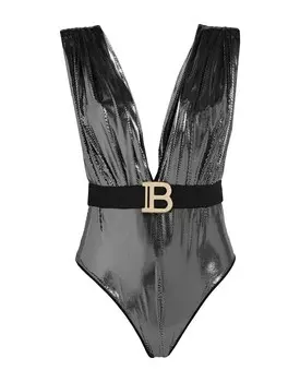 Цельный купальник Balmain, серебро
