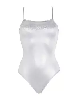 Цельный купальник Balmain, серебро