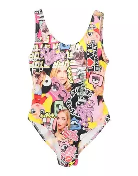 Цельный купальник Chiara Ferragni, розовый