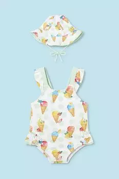 Цельный купальник для новорожденных Mayoral Newborn, зеленый