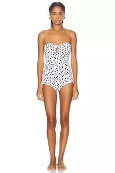 Цельный купальник Dolce & Gabbana, цвет Nero & Bianco