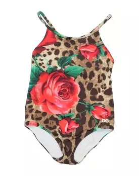 Цельный купальник Dolce&Gabbana, хаки