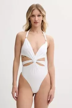 Цельный купальник Elisabetta Franchi, белый