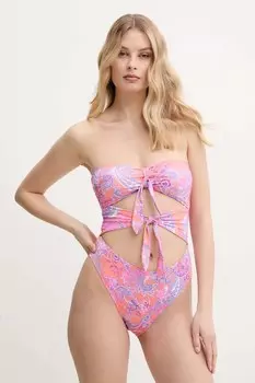 Цельный купальник Guess, оранжевый