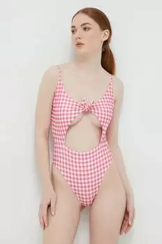 Цельный купальник Guess, розовый