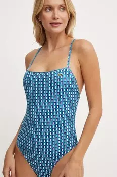Цельный купальник Lacoste, синий