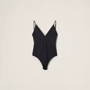 Цельный купальник Miu Miu, черный