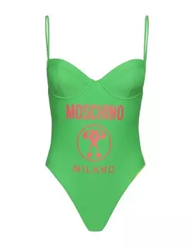 Цельный купальник Moschino, зеленый