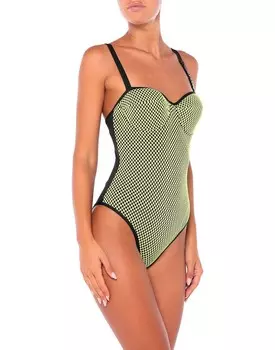 Цельный купальник Moschino, желтый