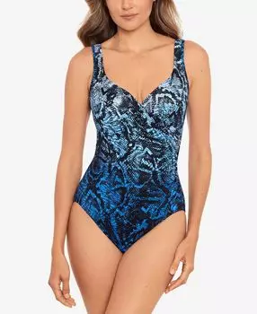 Цельный купальник на косточках с запахом Miraclesuit, мульти