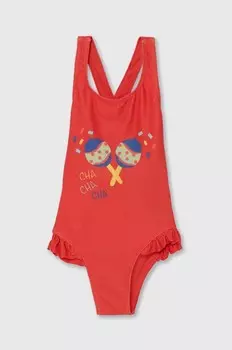 Цельный купальник на молнии для мальчиков Zippy, оранжевый