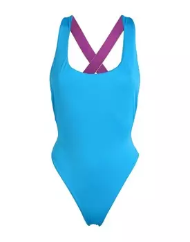 Цельный купальник Off, лазурный