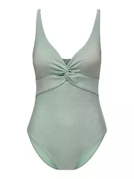 Цельный купальник Only ONLMALIBU LUREX, зеленый