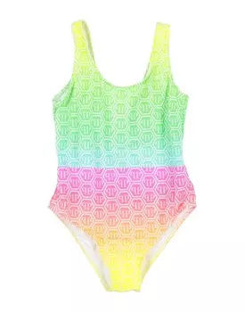 Цельный купальник Philipp Plein, зеленый