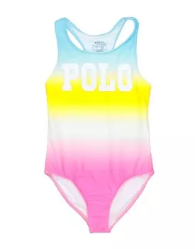Цельный купальник Polo Ralph Lauren, желтый