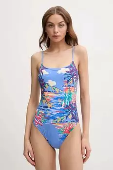 Цельный купальник Polo Ralph Lauren, фиолетовый