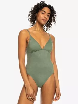 Цельный купальник Roxy SHINY WAVE 1 ONE PIECE, зеленый