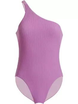 Цельный купальник с высокими штанинами Wolford, сиреневый