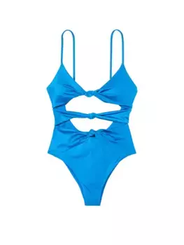 Цельный купальник с завязками Victoria'S Secret Swim, синий