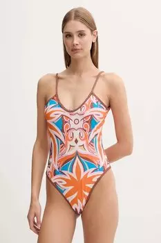 Цельный купальник SINEM Silvian Heach, оранжевый